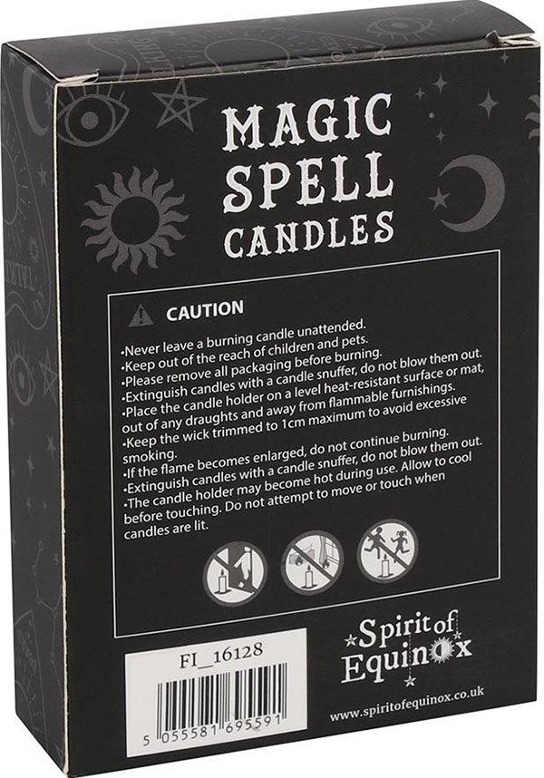 Magic Spell Candles Protection [Black] - Side View