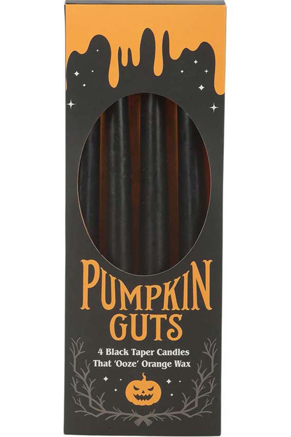 Pumpkin Guts Oozing Set Of 4 Taper | CANDLE
