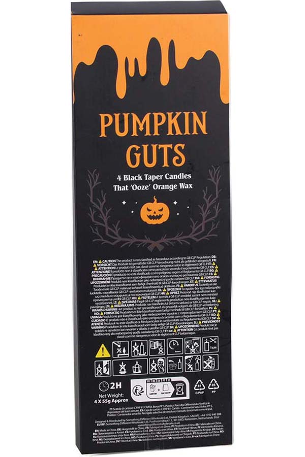 Pumpkin Guts Oozing Set Of 4 Taper | CANDLE