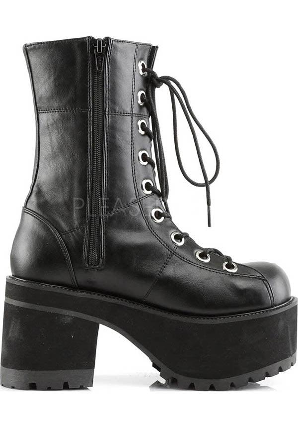 DEMONIA RANGER-301 [Black] | PLATFORM BOOTS [PREORDER] - BOOTS - Detail 2