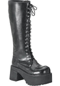 DEMONIA RANGER-302 [Black] | BOOTS [PREORDER] - BOOTS - Front View