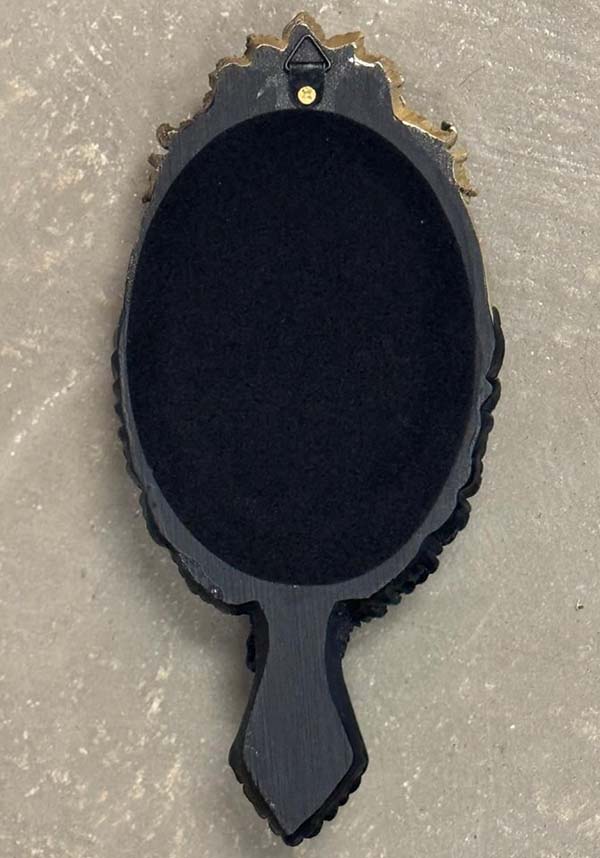 ALCHEMY GOTHIC Raven's Gaze | HAND MIRROR - Back