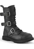 DEMONIA RIOT-12BK [Black] | BOOTS [PREORDER] - BOOTS - Front View