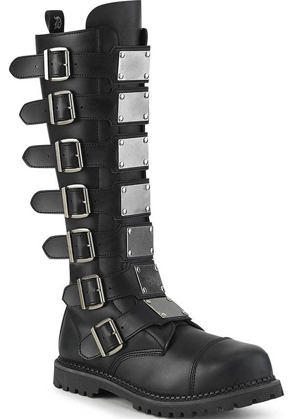 DEMONIA RIOT-21MP [Black] | BOOTS [PREORDER] - BOOTS - Front View