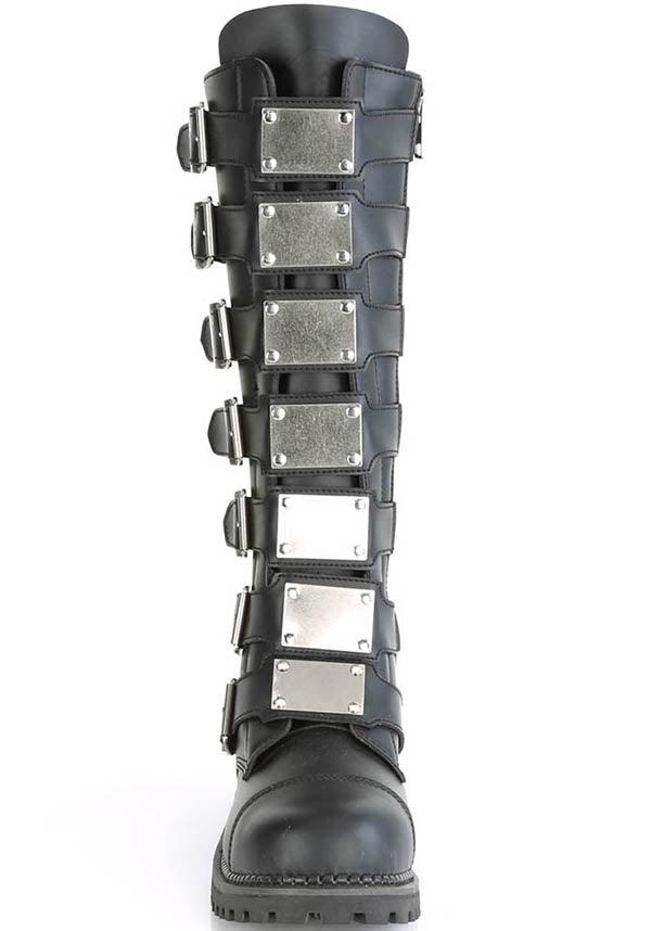 DEMONIA RIOT-21MP [Black] | BOOTS [PREORDER] - BOOTS - Back View
