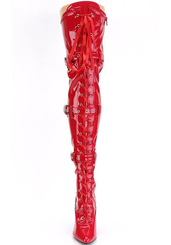 Pleaser SEDUCE-3028 [Red] - Back View