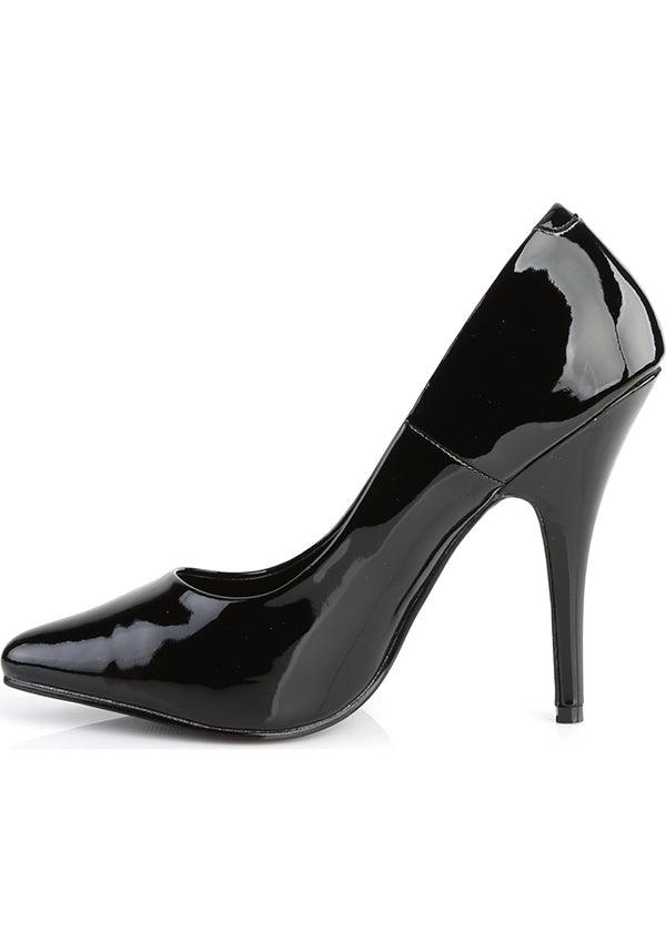 Pleaser SEDUCE-420 [Black Patent] - Close Up
