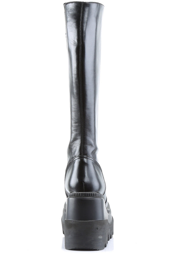 DEMONIA SHAKER-100 [Black] | PLATFORM BOOTS [PREORDER] - BOOTS - Detail 3