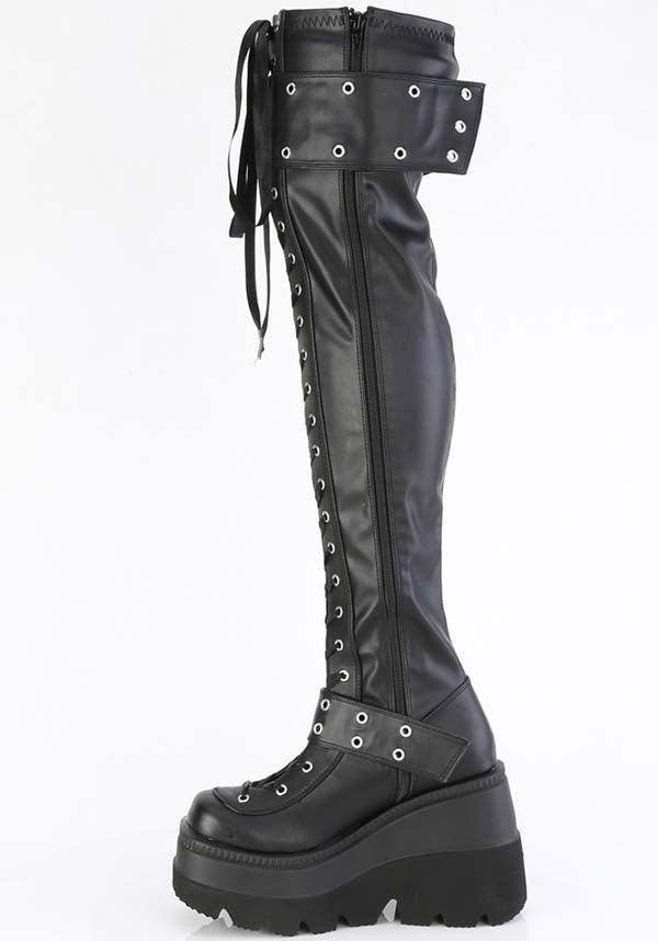 DEMONIA SHAKER-325 [Black] | PLATFORM BOOTS [PREORDER] - BOOTS - Detail 2
