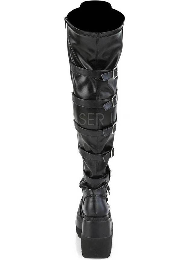 DEMONIA SHAKER-350 [Black] | PLATFORM BOOTS [PREORDER] - BOOTS - Detail 3