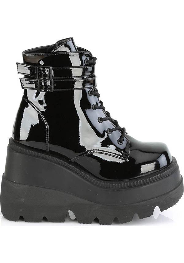 DEMONIA SHAKER-52 [Black Patent] | PLATFORM BOOTS [IN STOCK] - BOOTS - Detail 4