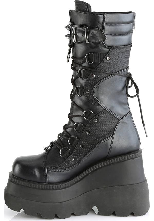 DEMONIA SHAKER-70 [Black] | PLATFORM BOOTS [IN STOCK] - BOOTS - Detail 2