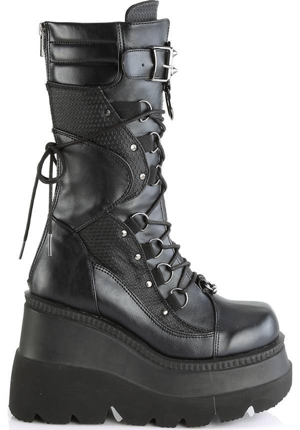 DEMONIA SHAKER-70 [Black] | PLATFORM BOOTS [IN STOCK] - BOOTS - Detail 4