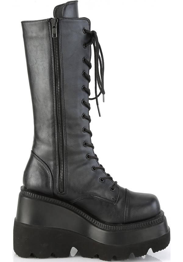DEMONIA SHAKER-72 [Black] | PLATFORM BOOTS [PREORDER] - BOOTS - Detail 2