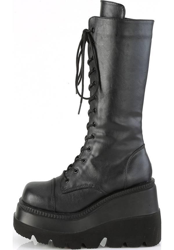 DEMONIA SHAKER-72 [Black] | PLATFORM BOOTS [PREORDER] - BOOTS - Detail 3