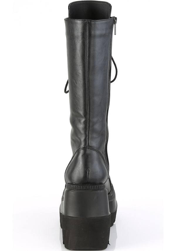DEMONIA SHAKER-72 [Black] | PLATFORM BOOTS [PREORDER] - BOOTS - Detail 4