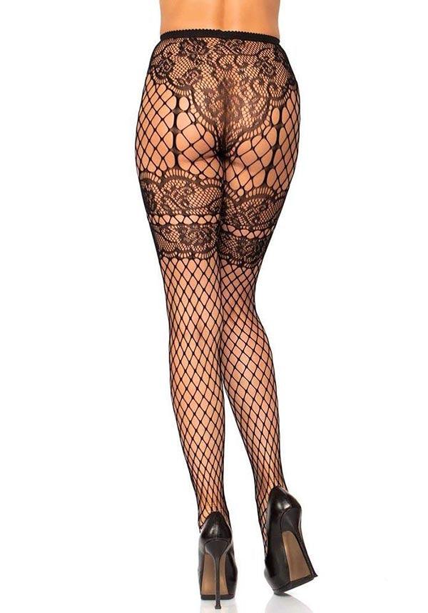 LEG AVENUE Sheila Faux Garter | TIGHTS - Back