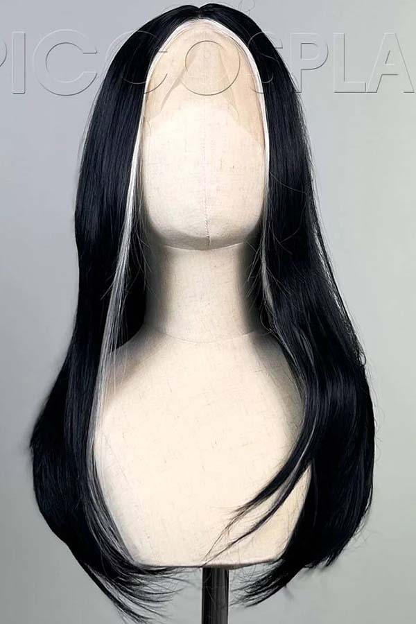 Signature Silver Bangs Black Vixen | WIG