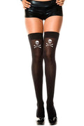 Skull And Crossbones Opaque | THIGH HIGH