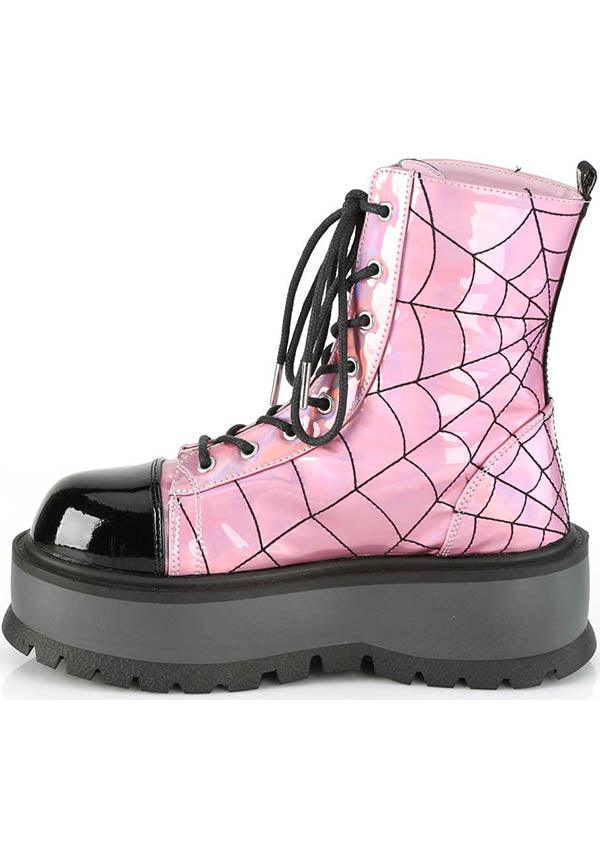 DEMONIA SLACKER-88 [Pink Holo] | BOOTS [PREORDER] - BOOTS - Detail 2