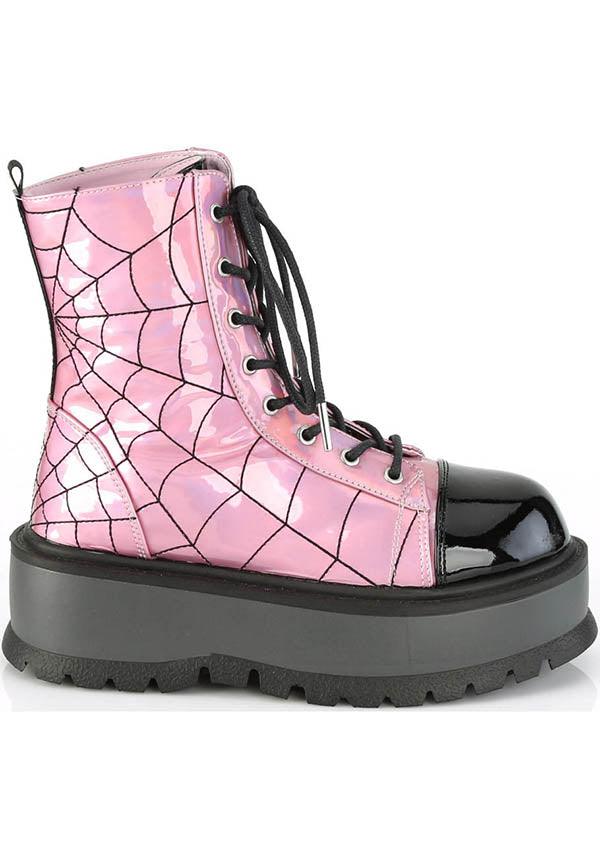 DEMONIA SLACKER-88 [Pink Holo] | BOOTS [PREORDER] - BOOTS - Detail 4