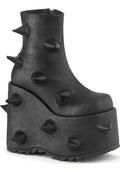 DEMONIA SLAY-77 [Black] | PLATFORM BOOTS [PREORDER] - BOOTS - Front View