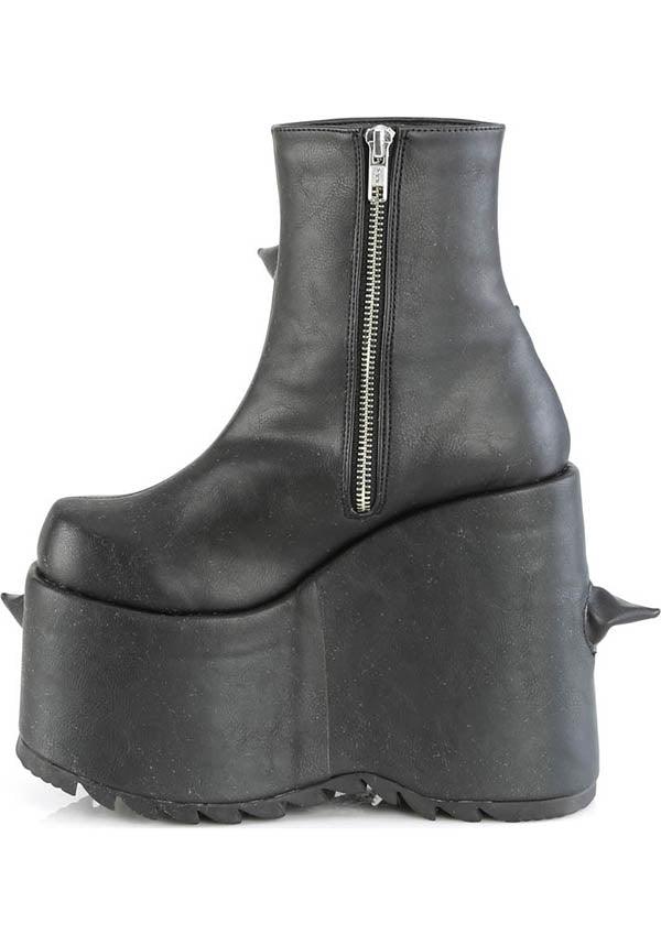DEMONIA SLAY-77 [Black] | PLATFORM BOOTS [PREORDER] - BOOTS - Detail 2