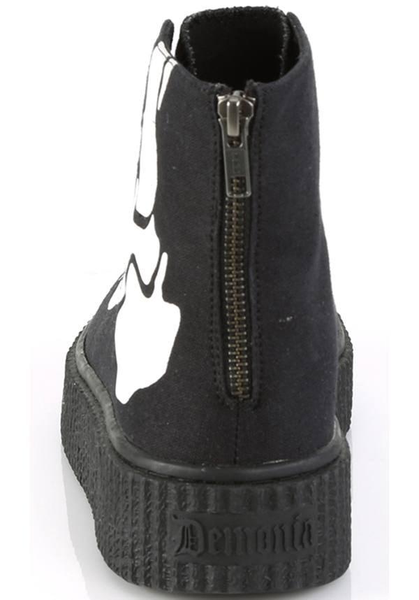 DEMONIA SNEEKER-252 [Black Canvas] | SNEAKERS [PREORDER] - SNEAKERS - Detail 3