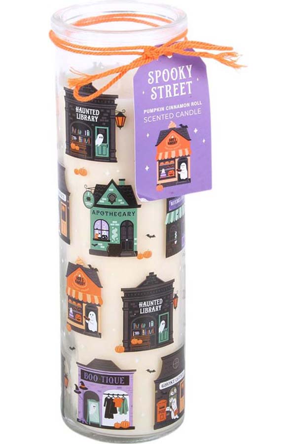 Spooky Street Pumpkin Cinnamon Roll Tube | CANDLE