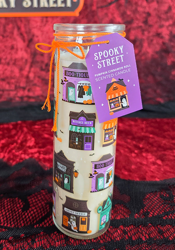 Spooky Street Pumpkin Cinnamon Roll Tube | CANDLE