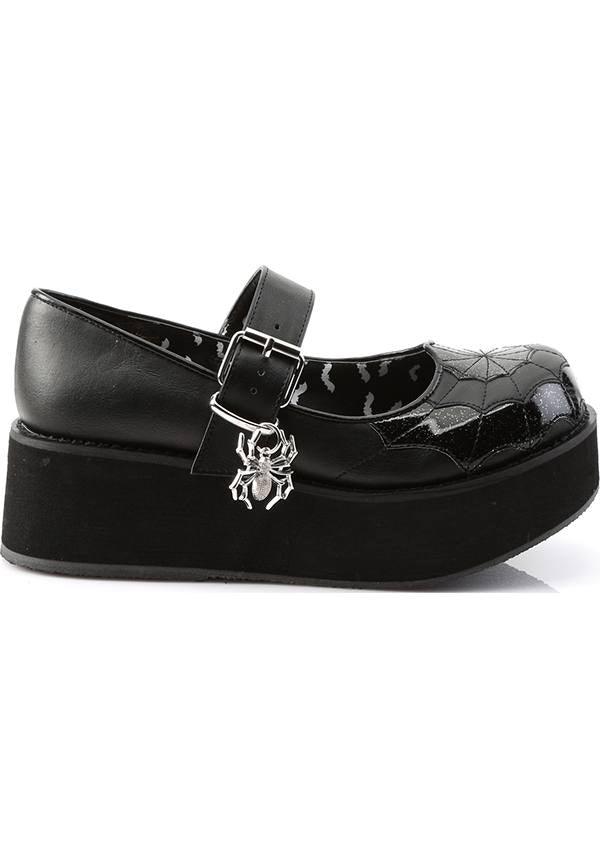 DEMONIA SPRITE-05 [Black] | PLATFORMS [PREORDER] - FLATS - Detail 4