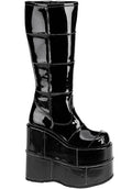 Demonia STACK-301 [Black Patent] - Front View