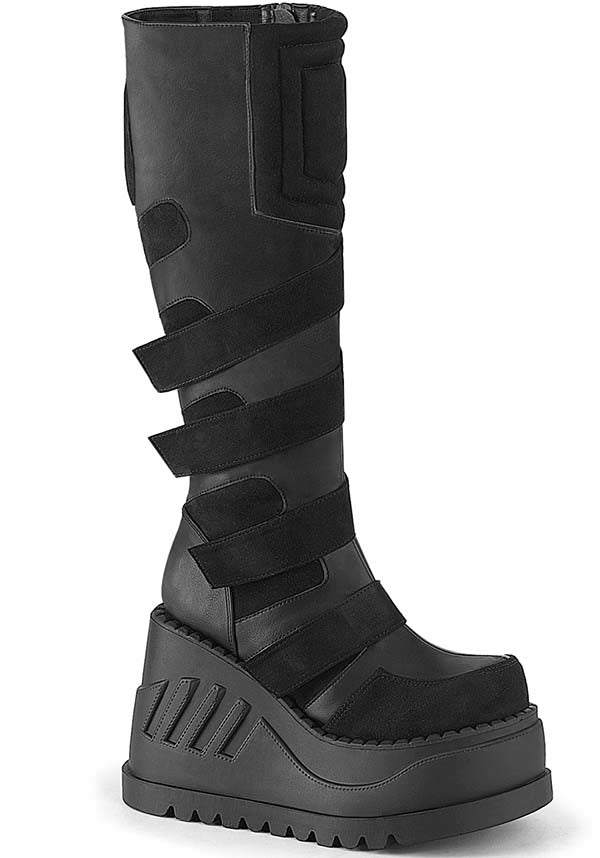 Demonia STOMP-228 [Black] - Front View