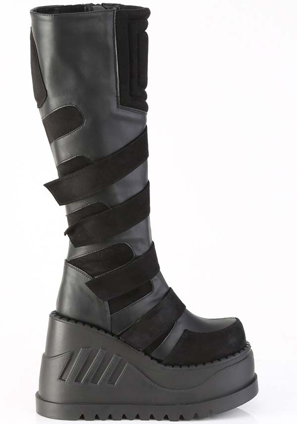 Demonia STOMP-228 [Black] - Close Up