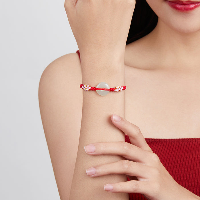 String Bracelet 16*16mm Peace Buckle Y178926