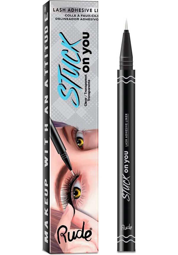 RUDE COSMETICS Stuck On You [Clear] | LASH ADHESIVE EYELINER - Front