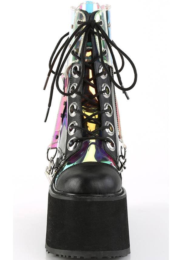 Demonia SWING-115 [Black/ Clear Hologram] - Back View