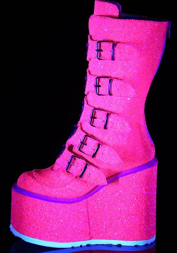 Demonia SWING-230G [Pink Glitter] - Detail View