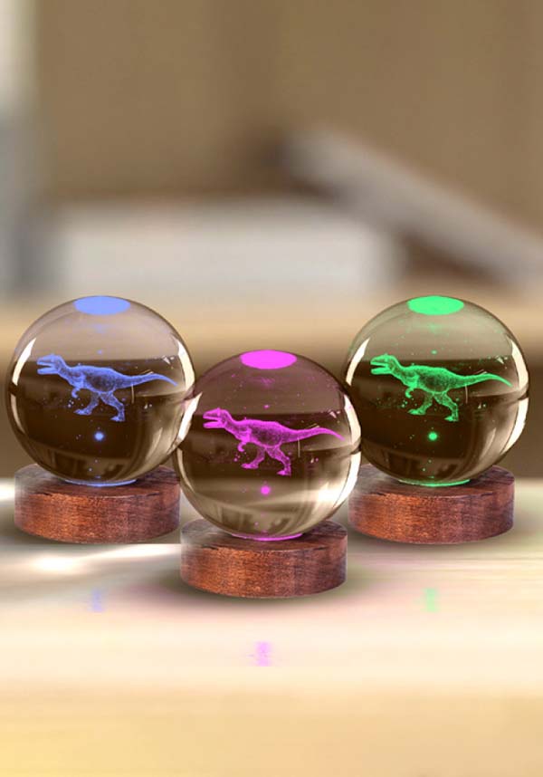 Homewares T-Rex 3D Crystal Ball - Close Up