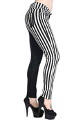 BANNED ALTERNATIVE The Damage [Half Black/Half White Striped] | SKINN - Front