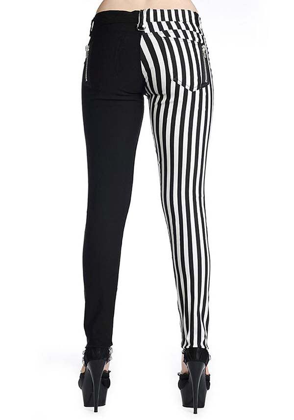 BANNED ALTERNATIVE The Damage [Half Black/Half White Striped] | SKINN - Back