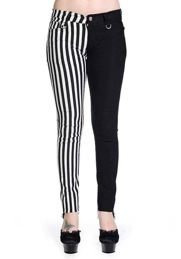 BANNED ALTERNATIVE The Damage [Half Black/Half White Striped] | SKINN - Detail 2