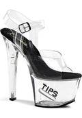 Pleaser TIPJAR-708-5 [Black/Clear] - Product Image