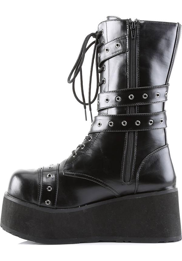 Demonia TRASHVILLE-205 [Black] - Close Up