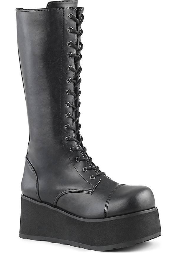 Demonia TRASHVILLE-502 [Black] - Front View