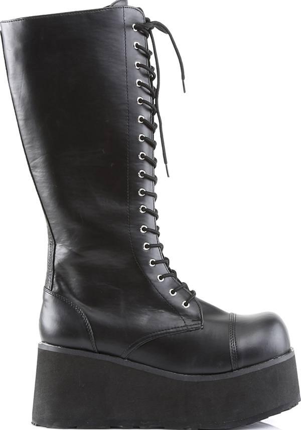 Demonia TRASHVILLE-502 [Black] - Close Up
