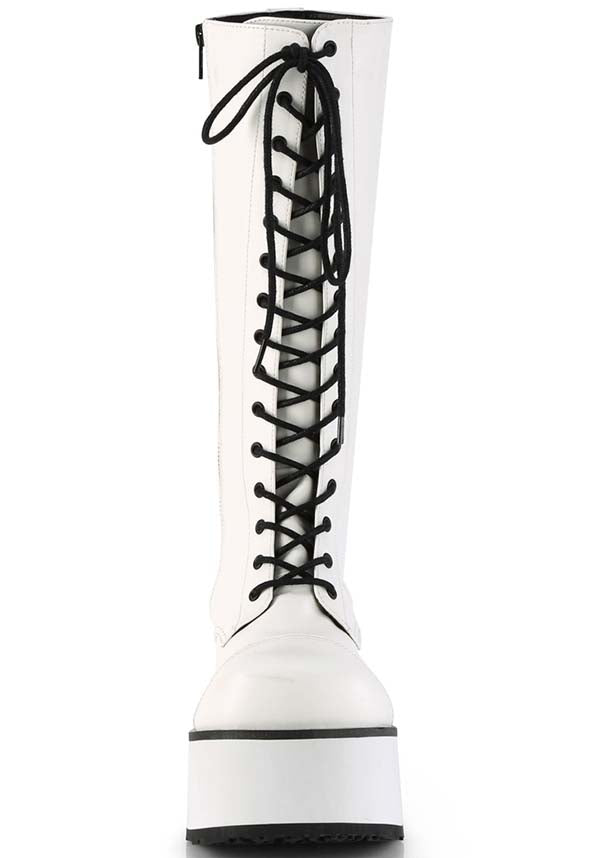 Demonia TRASHVILLE-502 [White] - Back View