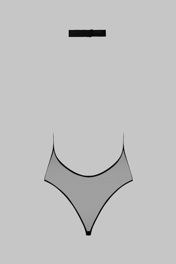 V-Neck Thong Bodysuit - Pure Tentation