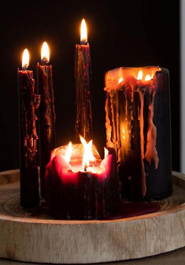 GOTHIC GIFTS Vampire Tears [4 Pack]  | CANDLES - Back