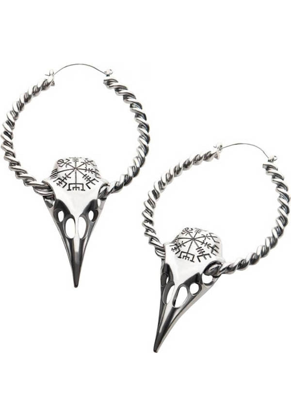 Bodyvibe Vegvisir Raven Skull - Front View